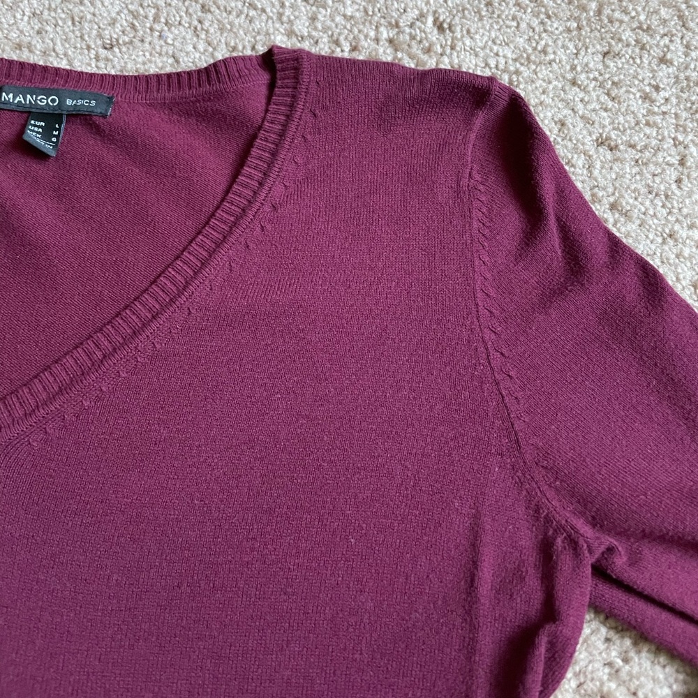 Mango V-Neck Sweater - Picture 5 of 5